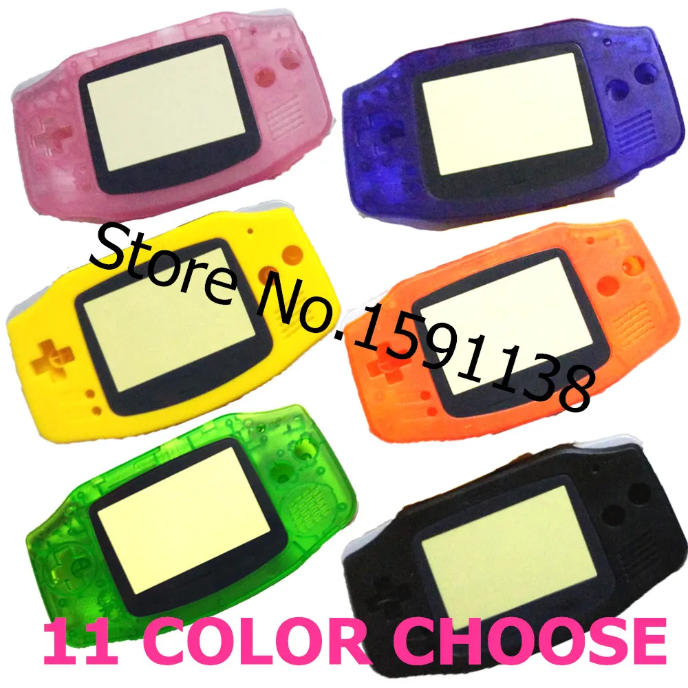 Ограниченная продажа 11 цветов на выбор для Nintendo GameBoyAdvance сменный прозрачный