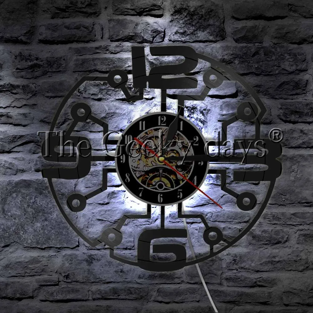 Большое количество виниловые светильник WallClock большое LP запись светодиодный