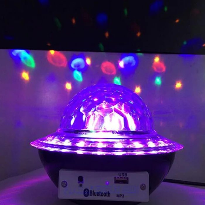 Bluetooth динамик хрустальный шар сценическая лампа 15 Вт музыка RGB светодиодный