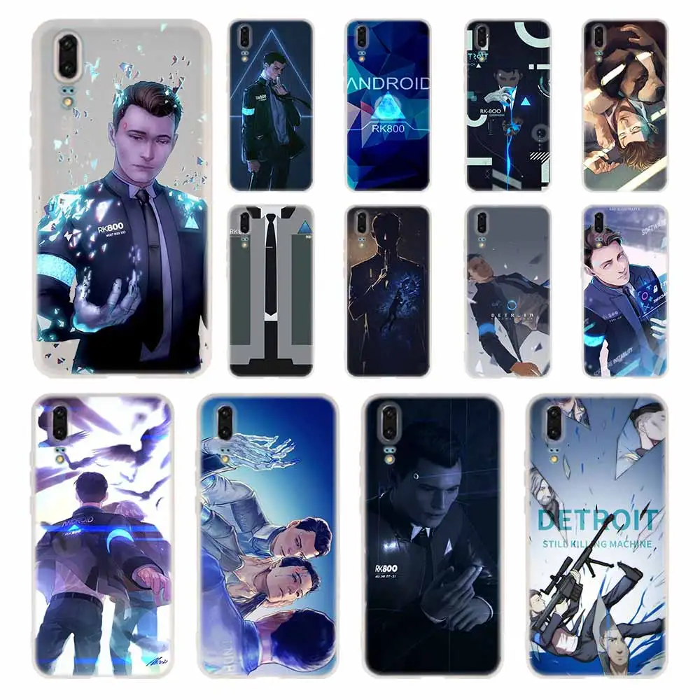 Чехол для телефона Детройт стать человеком RK800 Коннор Huawei P40 P9 P10 P20 P30 Lite чехлы Pro P