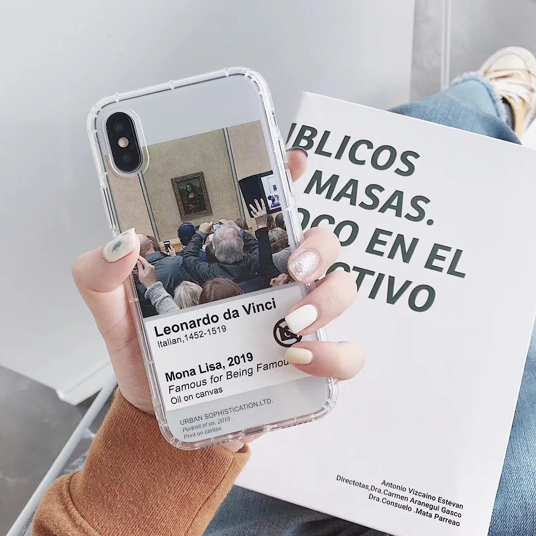 Забавный Ретро узор английские буквы чехол для телефона для iphone Xs MAX XR X 6 6s 7 8 plus модный прозрачный мягкий ТПУ задний Чехол
