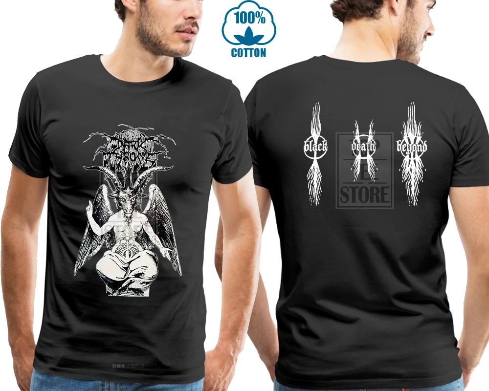 Футболка Darkthrone Baphomet S M L Xl черная металлическая футболка|t shirt|black metaltshirt black |