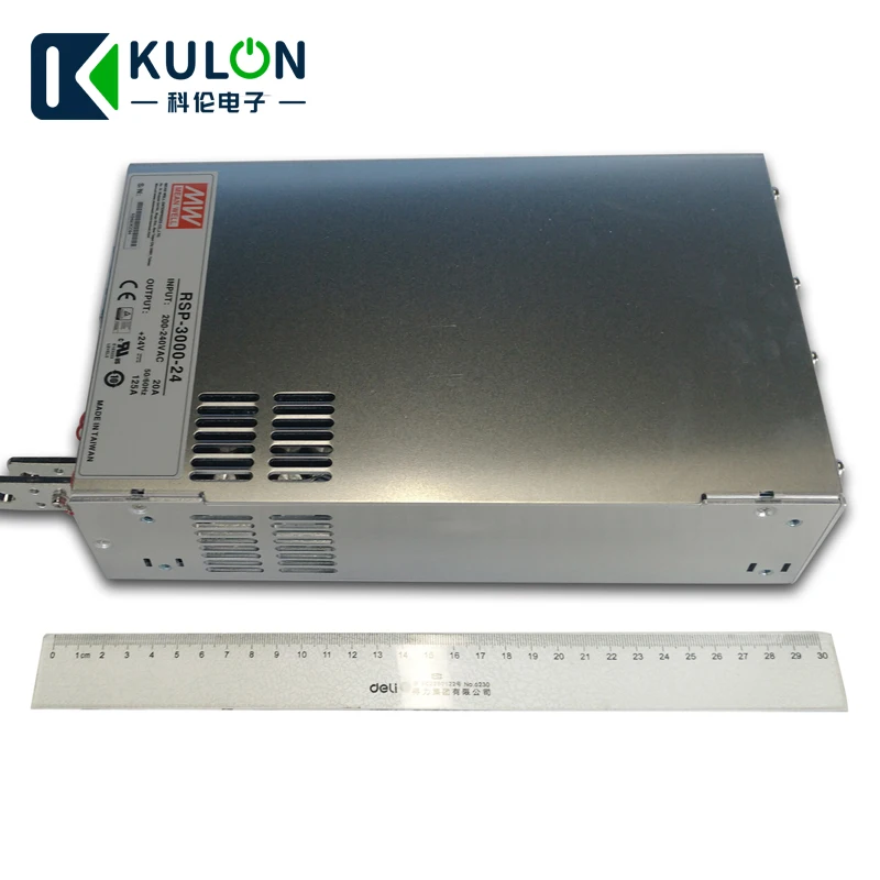 Оригинальный MEAN WELL RSP 3000 24 3000W 125A 24V ac/dc источник питания meanwell с функцией PFC для
