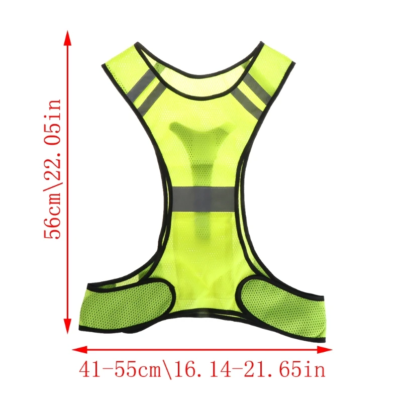 

Cycling Reflective Vest LED Running Outdoor Safety Jogging Breathable Visibility