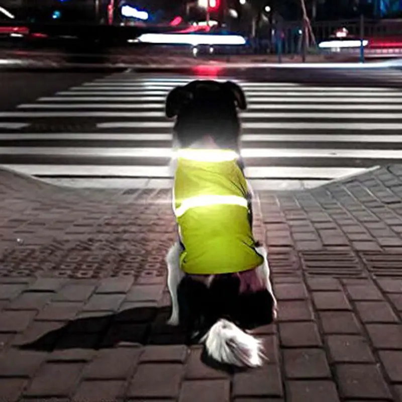 Светоотражающий Жилет для больших жилетки собак одежда маленьких домашних