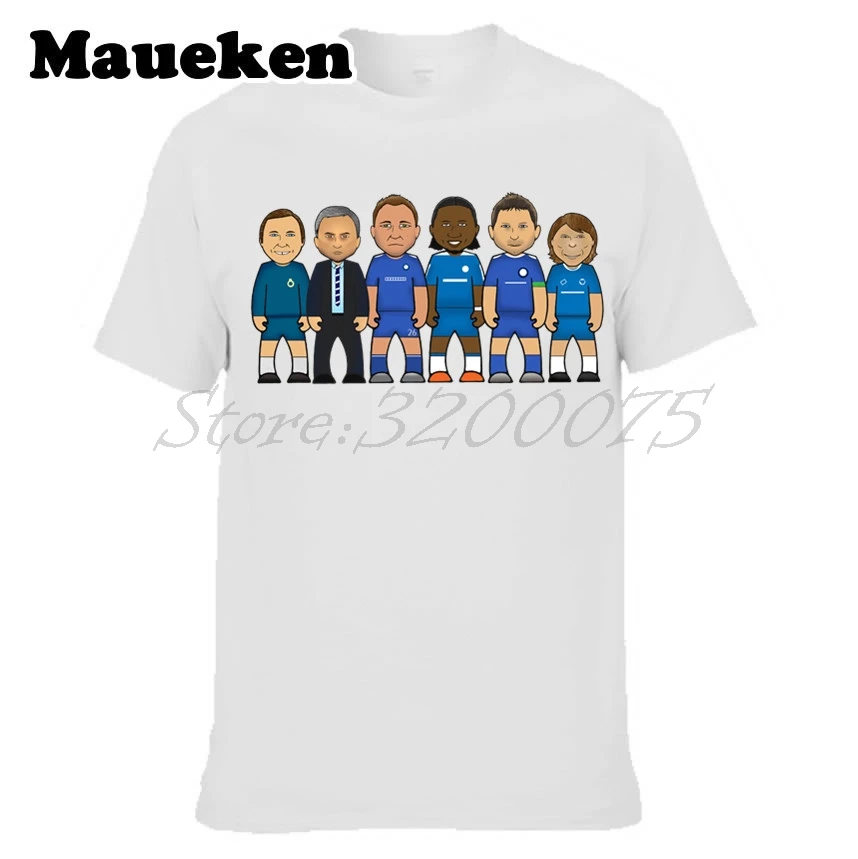Мужская футболка Челси legend heroes Frank Lampard John Terry Didier Drogba Jose Mourinho Ron Harris Zola W0522006|men