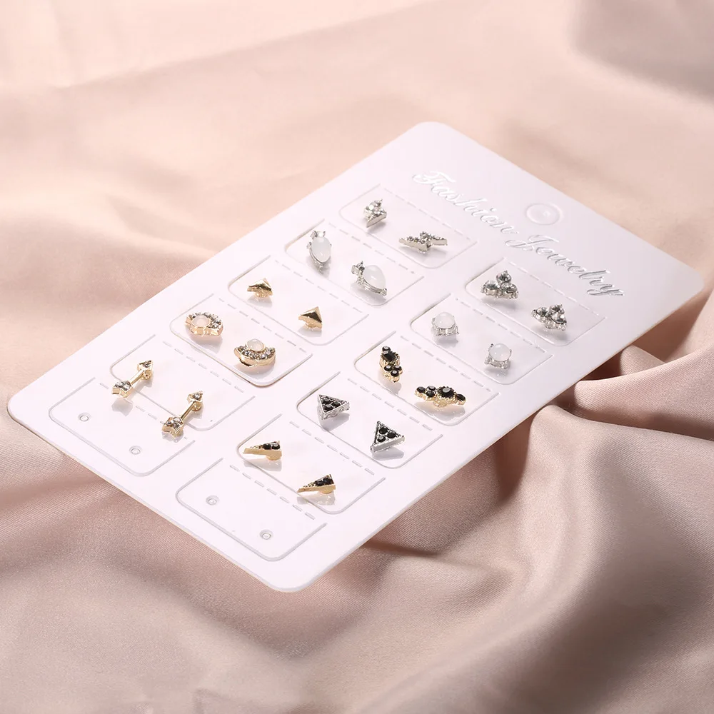 20 шт./компл. богемные женские серьги гвоздики в виде стрелки треугольник Lightning