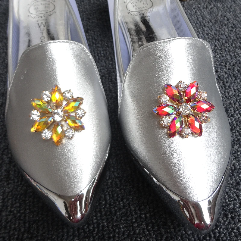 2 шт./лот 35 мм черное стекло * Смола горный хрусталь Золотая основа цветок