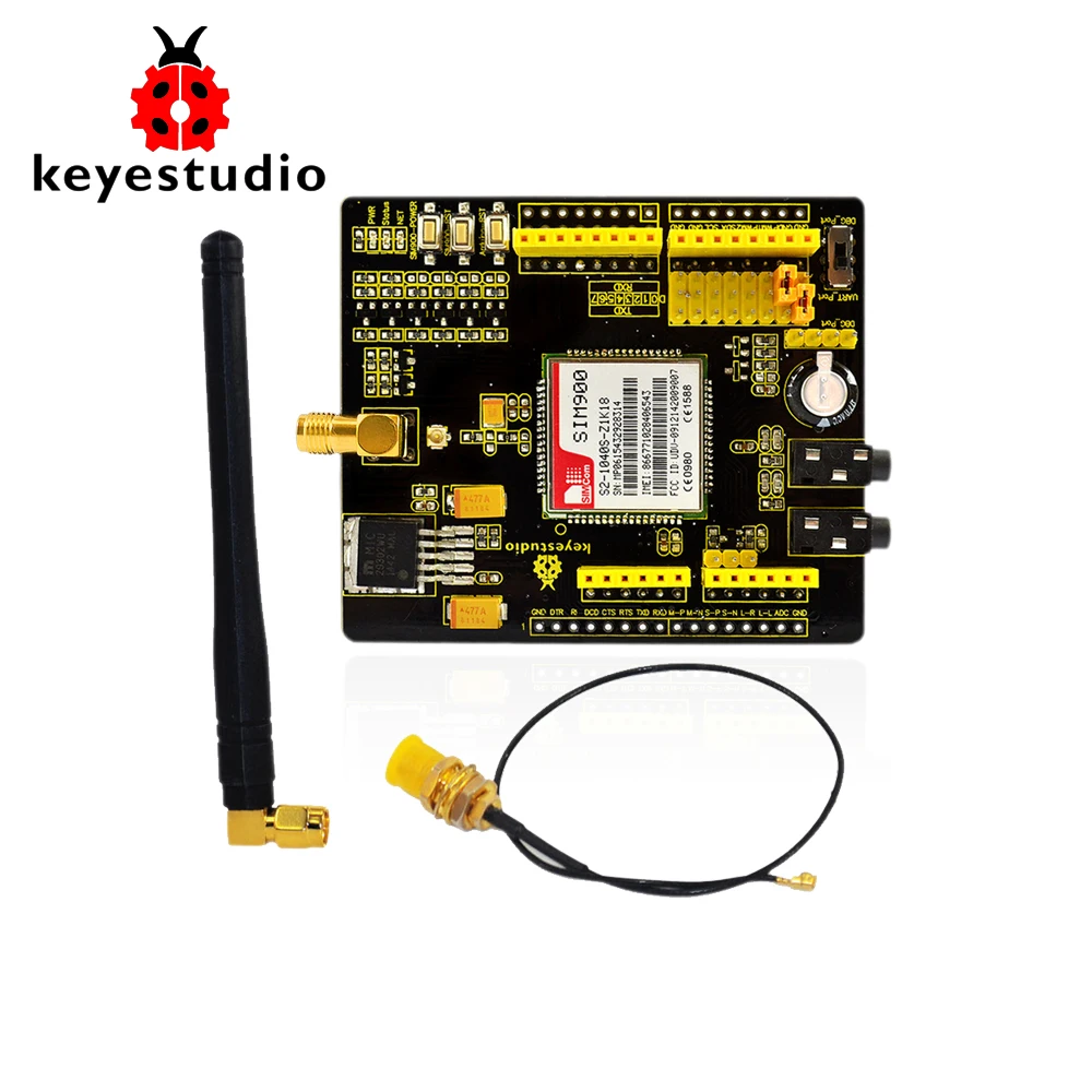 Keyestudio SIM900 GSM модуль GPRS щиты для Arduino UNO и Mega/Леонардо беспроводной с расширением