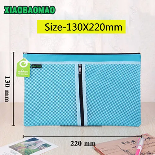 130X220mm Размер 5! Красочные Двухслойные холст ткань молния бумажная папка для файлов книга карандаш файлы ручка чехол Сумки для документов - Цвет: 130X220mm