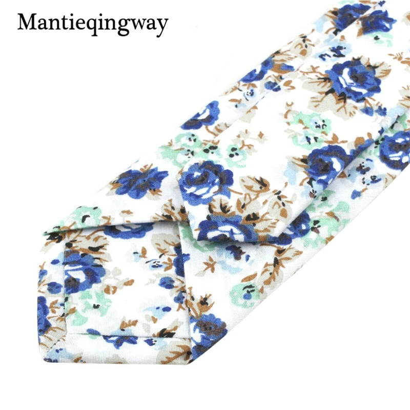 Mantieqingway 6 см мужской хлопчатобумажный галстук, деловые костюмы, шейные галстуки, Свадебный с принтом, Цветочный галстук, брендовый обтягивающий галстук, подарок
