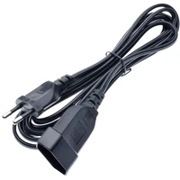 european eu 2 prong male to female power extension cord cable for pc computer pdu ups 0 5m1m2m3m4m5m