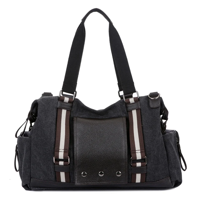 Large Capacity Casual Men's Canvas Bag Fashion Wild Travel Bag Personality Classic Shoulder Messenger Bag