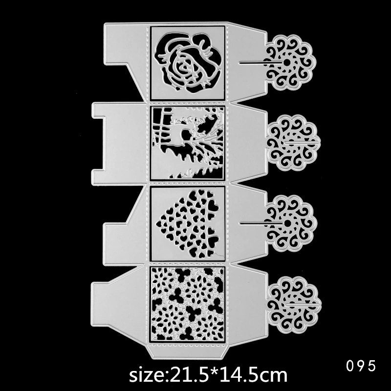 

3D Box Design for Scrapbooking Metal Cutting Die Seal for DIY Photo Album Card Making DIY Decoration Supply