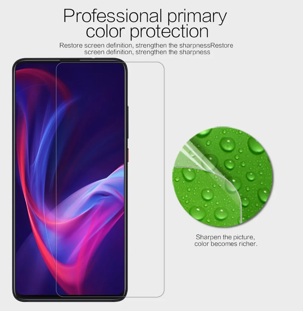 2 шт./партия протектор экрана для Xiaomi Redmi K20 Pro NILLKIN Супер прозрачная анти-отпечатков пальцев/Матовая Антибликовая мягкая защитная пленка
