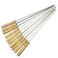 bbq roasted 10 pcs of bulk handle with a large flat plate of stainless steel flattened meat string signed very strong