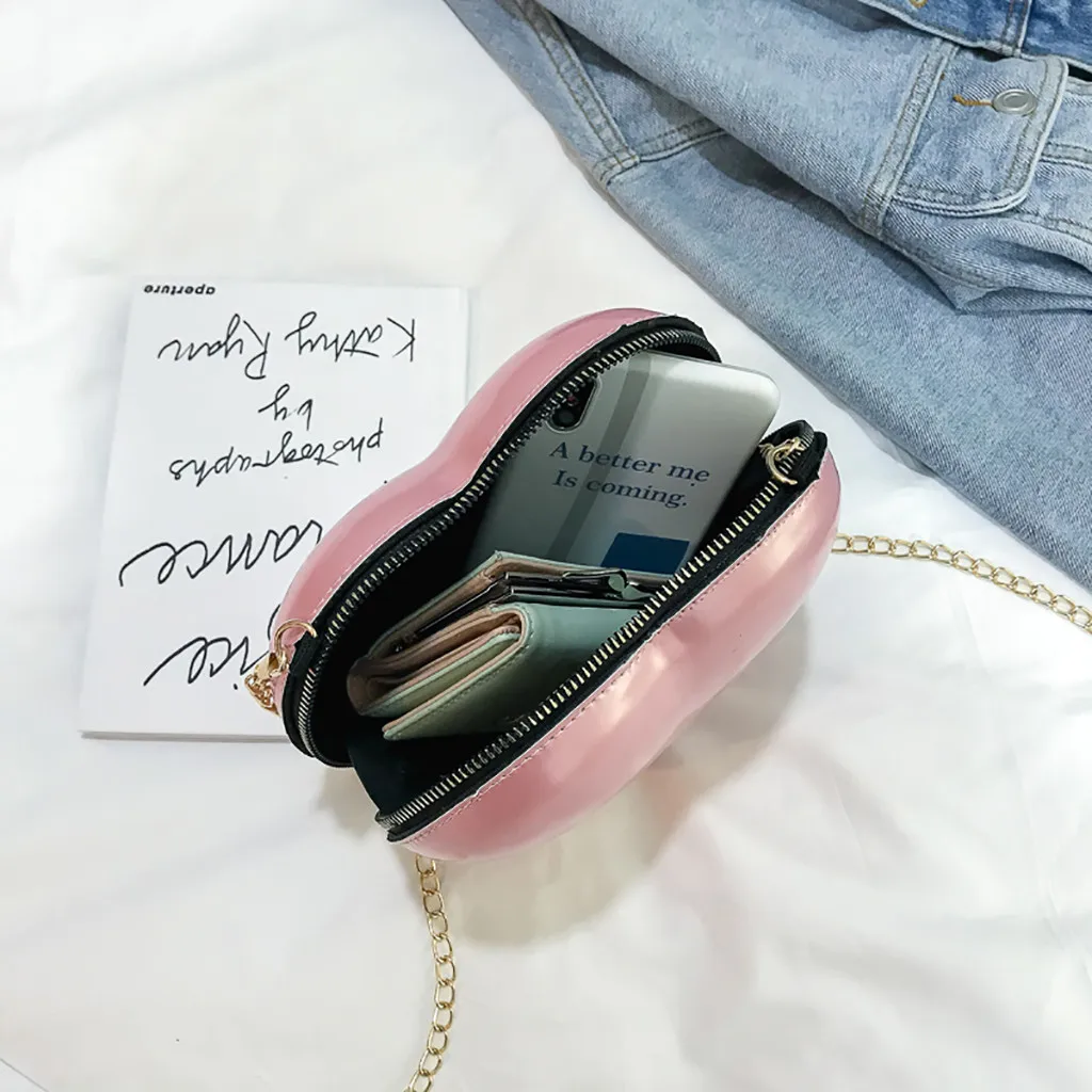 Сумка женская на молнии в форме сердца через плечо | Багаж и сумки