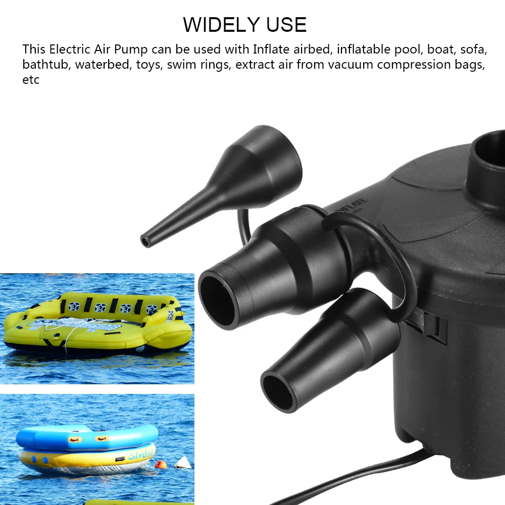 Портативный электрический воздушный насос надувной матрас лодка авто для