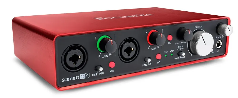 Обновленная новая звуковая карта Focusrite Scarlett 2i4 II 2 го поколения in/4 out с USB