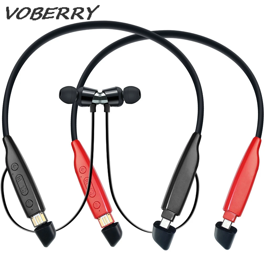 Подвесной шейный bluetooth s беспроводной наушник подключаемый TF карта имеет функцию