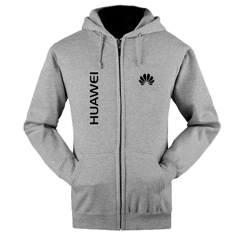Горячая Распродажа, толстовки на молнии с логотипом huawei, высококачественные толстовки с капюшоном для мужчин/женщин, худи на молнии, повседневная брендовая одежда