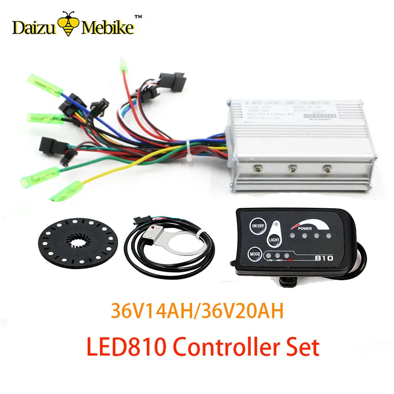 36V 250W 350W 500W контроллер LED LED810 дисплей измеритель PAS набор E bike конверсионный
