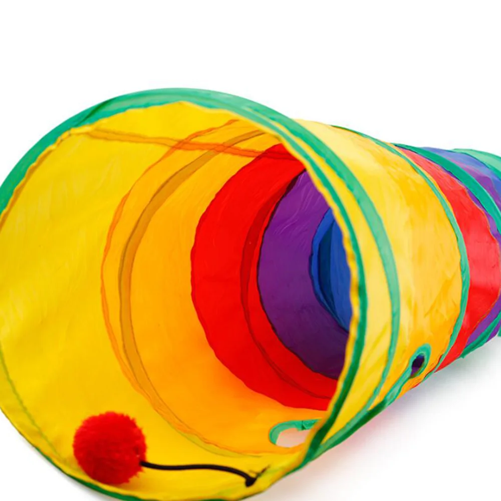 1 шт. туннель для домашних животных кошка напечатанная зеленый кринкли котенок