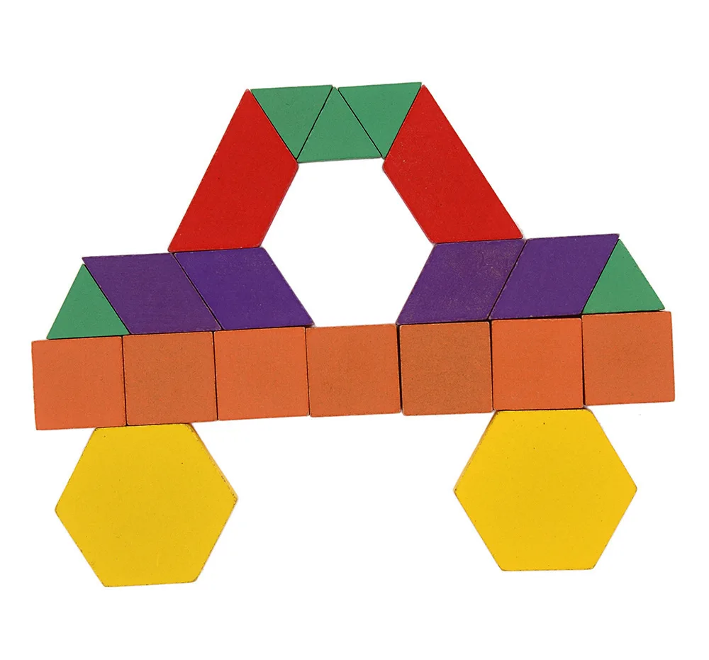 Красочная головоломка Tangram игра тетрис детская развивающая деревянная игрушка