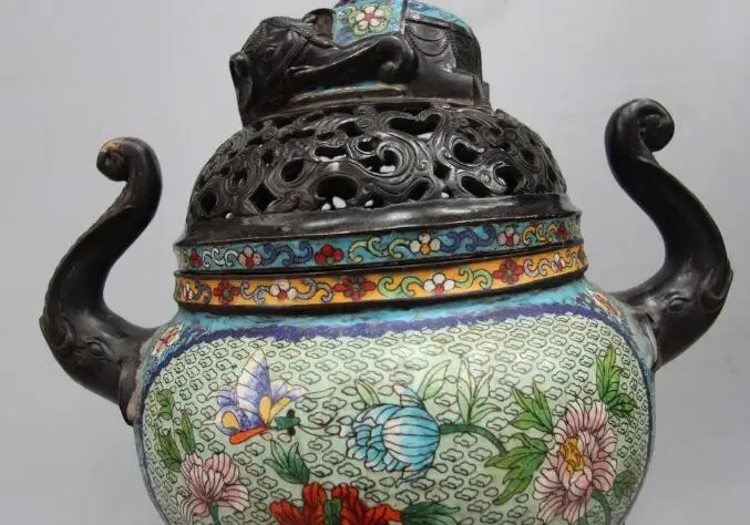 Песня voge gem S6277 20 &quotКлеймо Китайский Перегородчатой Эмали Бронзовый Слон