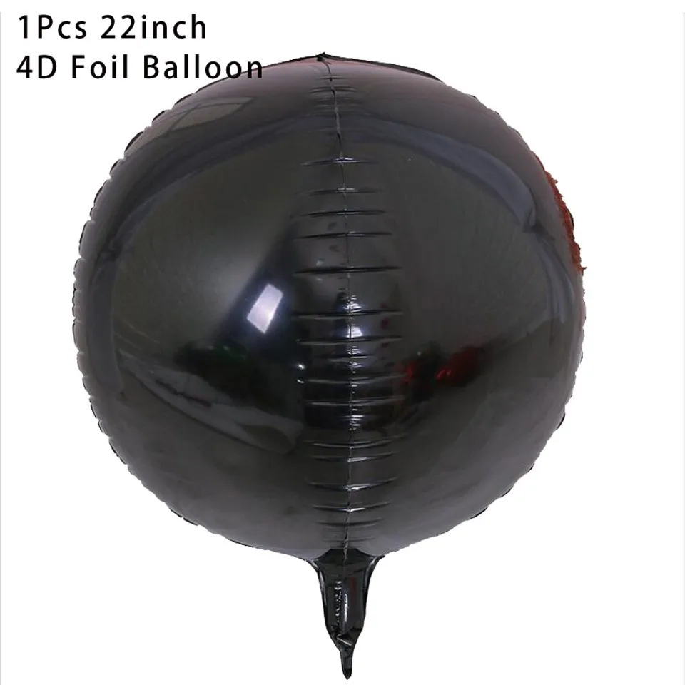 1PC black Космический набор космонавты и ракеты фольгированные шары Вселенная Галактика тематические шары День рождения Детские игрушки для душа - Цвет: 1PC black