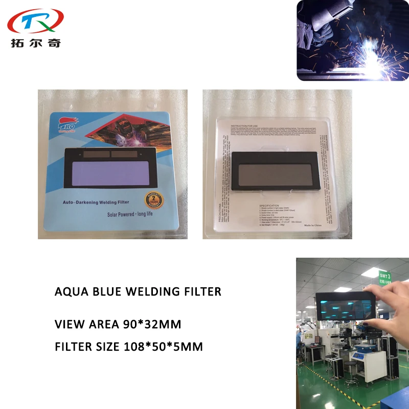 

Various Liquid Crystal Filters Beautiful Aqua Blue Welding Filter Lens Crystal Liquid Arc Weld Auto Darken ADF Fast Shipping