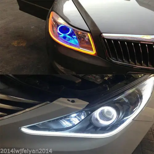 Высокое качество и супер яркий 23 &quotбоковое свечение Белый/янтарный