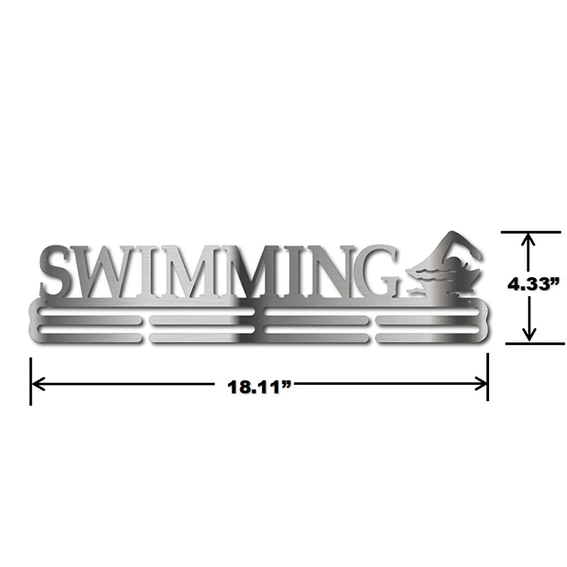 Нержавеющая сталь медаль Вешалка для плавания Дисплей держатель|Таблички и