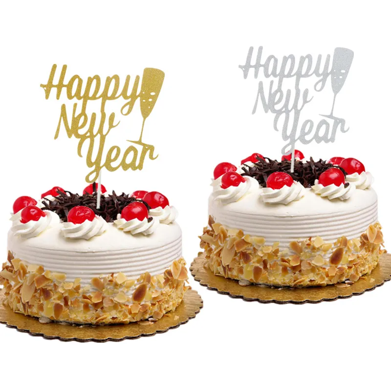 

Фигурки для торта, флаги, лебедка, с Новым годом, блестящий кекс, топпер для детей на день рождения, свадьбу, вечеринку, детский душ, выпечка, с...