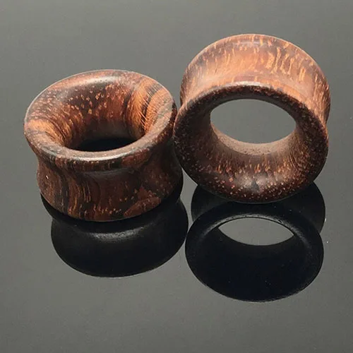 Твердые натуральные двойные расклешенные ушные затычки для ушей плотное тоннель