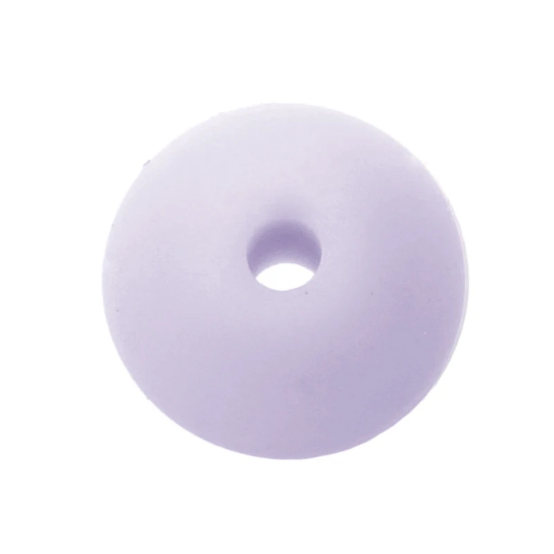 100 piezas juguetes de dentici&oacute;n &aacute;baco cuentas de silicona lentejas 12mm sin Bpa juguete para beb&eacute; diente Diy collar de mordedor joyer&iacute;a de cuentas cuidado del beb&eacute;-4