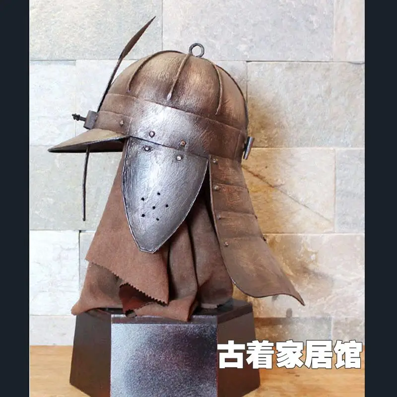 Европейский средневековый бронированный Ретро шлем воина для бара/ресторана