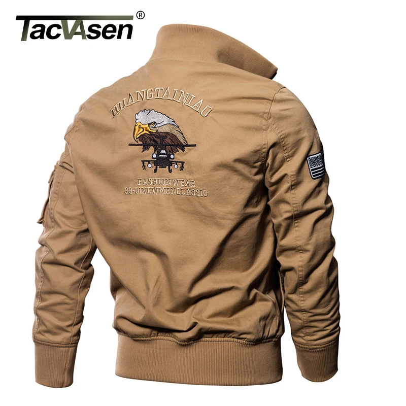 TACVASEN, военная куртка, Мужская зимняя хлопковая куртка, пальто, армейские куртки пилота, ВВС, карго, пальто, осенняя мода, приталенная куртка