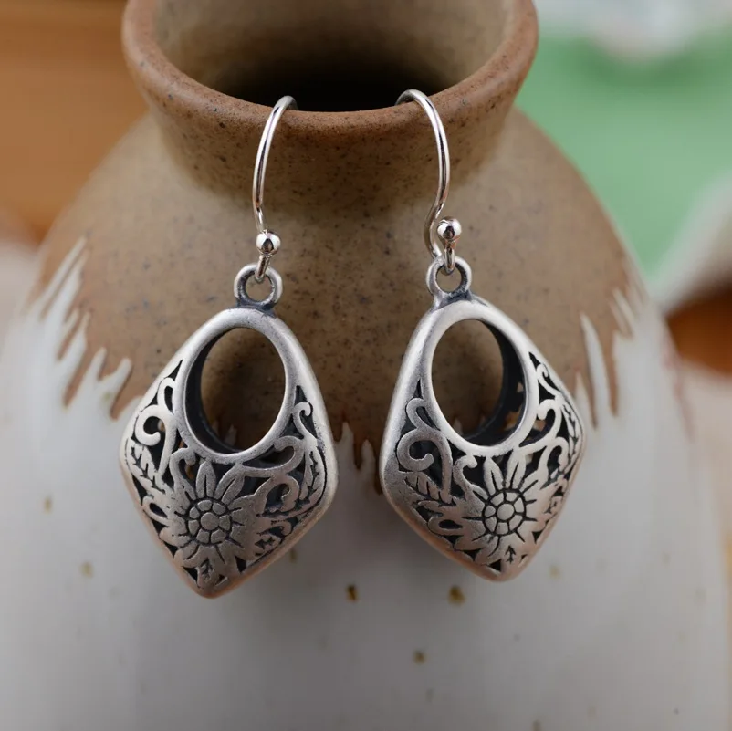 

S990 Sterling Silver Hand Tremella falling matte process explosion