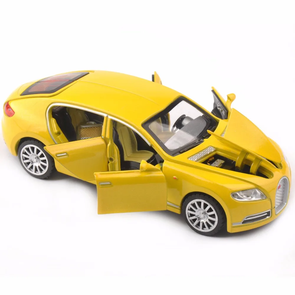 1/32 Bugatti Veyron 16C Galibier литые под давлением металлические модели автомобилей, игрушки из сплава, рождественский подарок для мальчиков