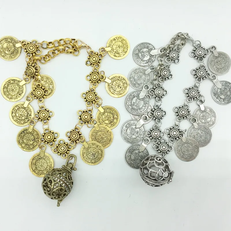 Этнические металлические детали в винтажном стиле связанные с шармами для монет