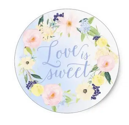 

1.5inch Deers in Love Woodland Winter Wedding Classic Round Sticker