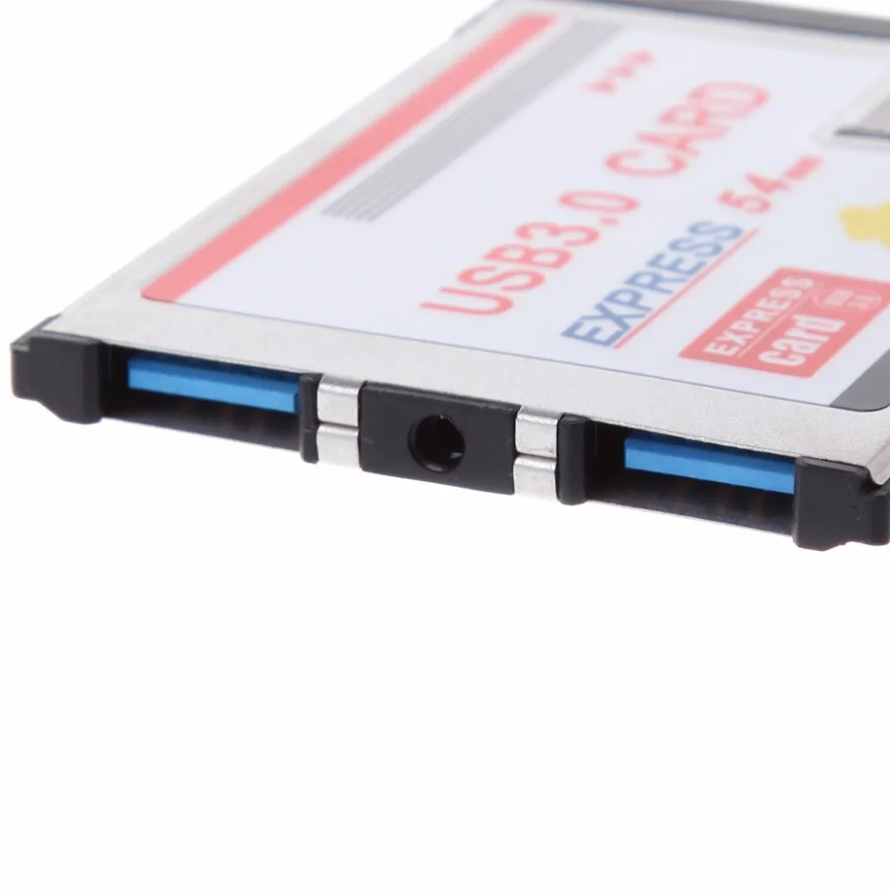 2 двухпортовый USB 3,0 HUB Express Card 54 мм скрытый адаптер с CD-диском для ноутбука