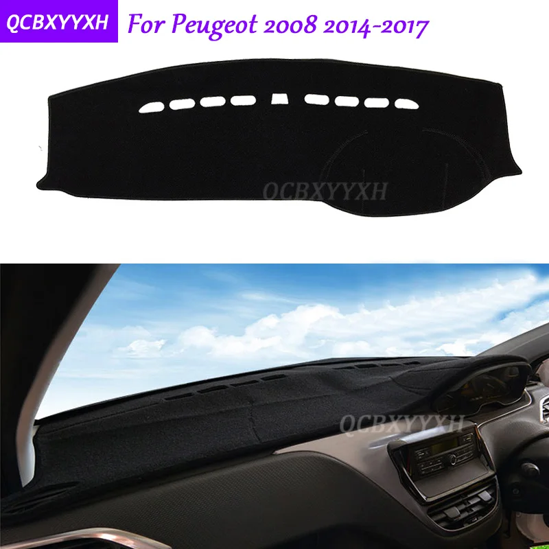 Коврик для приборной панели Peugeot 2008 2014 2017 защитный коврик салона Photophobism теневая