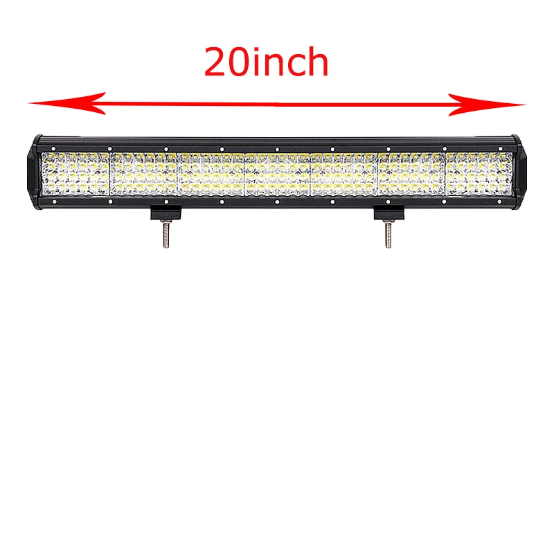 20 дюймов комбинированный светодиодный светильник 12V 4-Row+ 2" bull bar передний бампер номерной знак кронштейн для внедорожника 4x4 грузовики трактор автомобиль