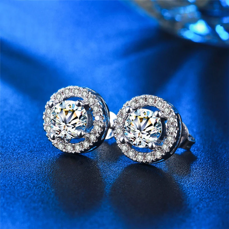 Серьги гвоздики женские круглые золотистые с фианитом|stud earing|earing fashionfashion earing |