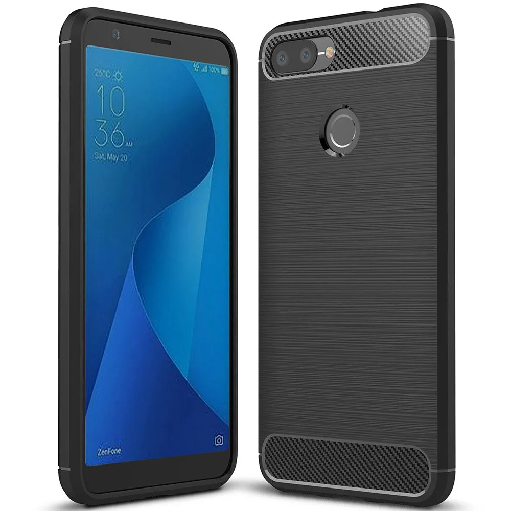 Для ASUS Zenfone Max плюс Чехол Роскошные противоударный Броня мягкий ТПУ Силиконовая