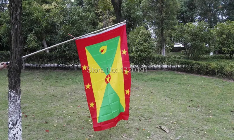 Флаг мира Летающий natioal сто процентов полиэстер печатные Гренада флаги и баннеры