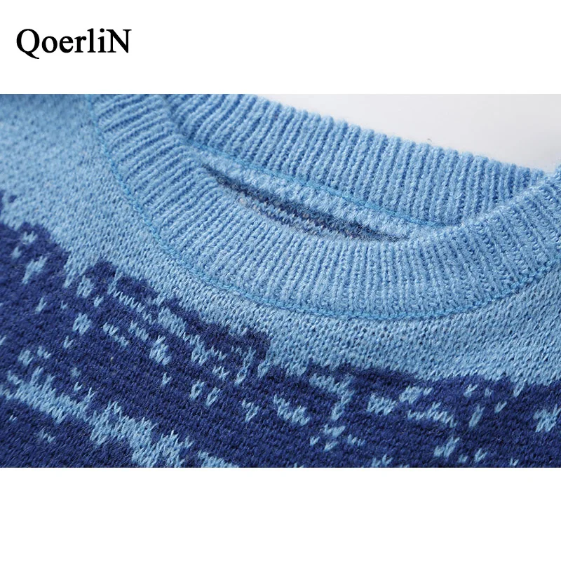 QoerliN пара Sequin теплые Для женщин свитер осень-зима трикотажные Unif Femme тянуть