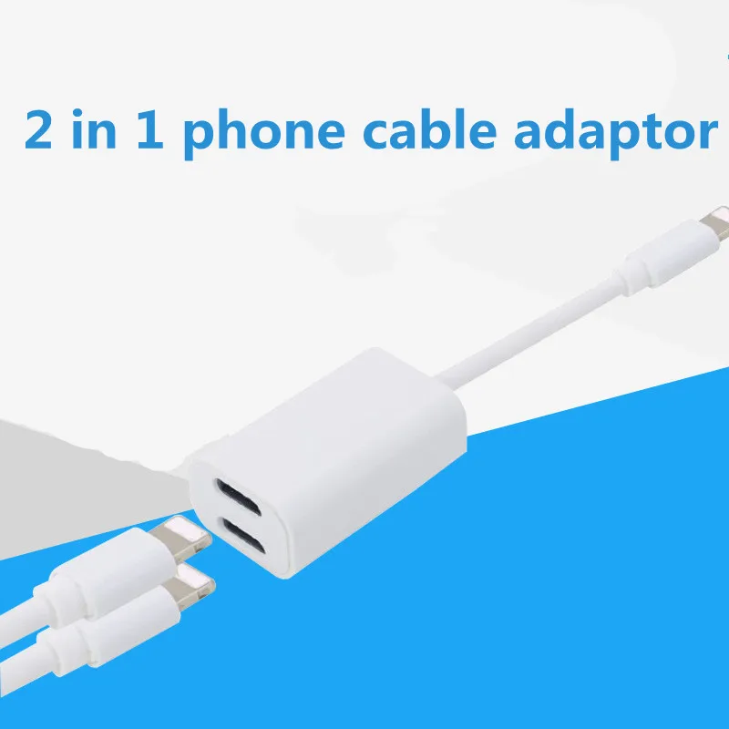 WGX 2 в 1 телефонный кабель адаптер для iphone 7 7plus 8 plus X наушники Apple iPhone | Мобильные